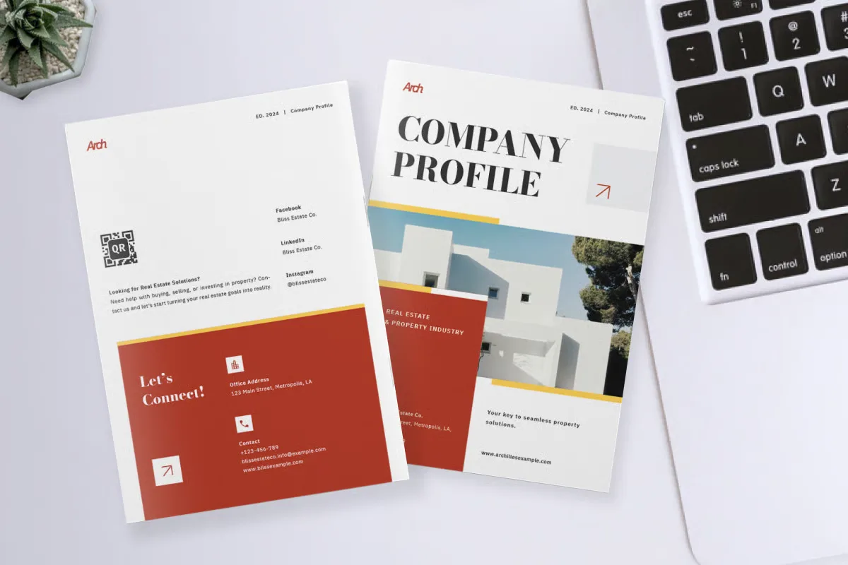 Minimalist Real Estate Company Profile Design