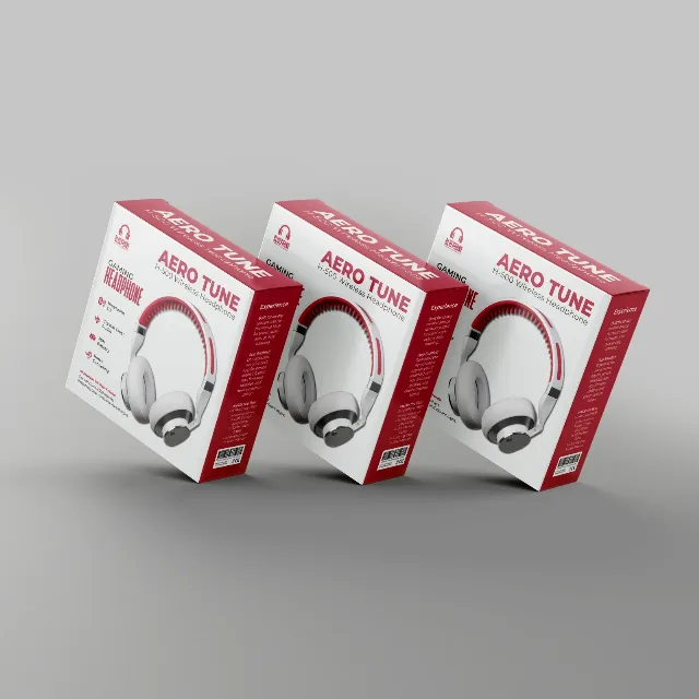 SonicFold — Headphones retail box design — Electronics company profile design India