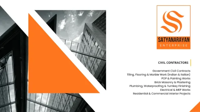 Company Profile Design for Construction Company in Mumbai Satyanarayan Enterprize