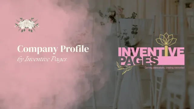 Company Profile Design for Event Management company in ahmedabad Inventive Pages — Healthcare company profile design India