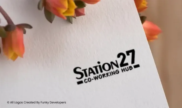 Logo Design for co-working space / shared office space company Station 27 — IT Services company profile design