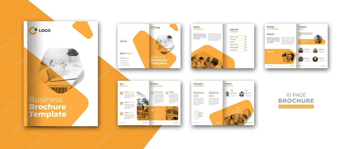 Corporate company profile brochure template design
