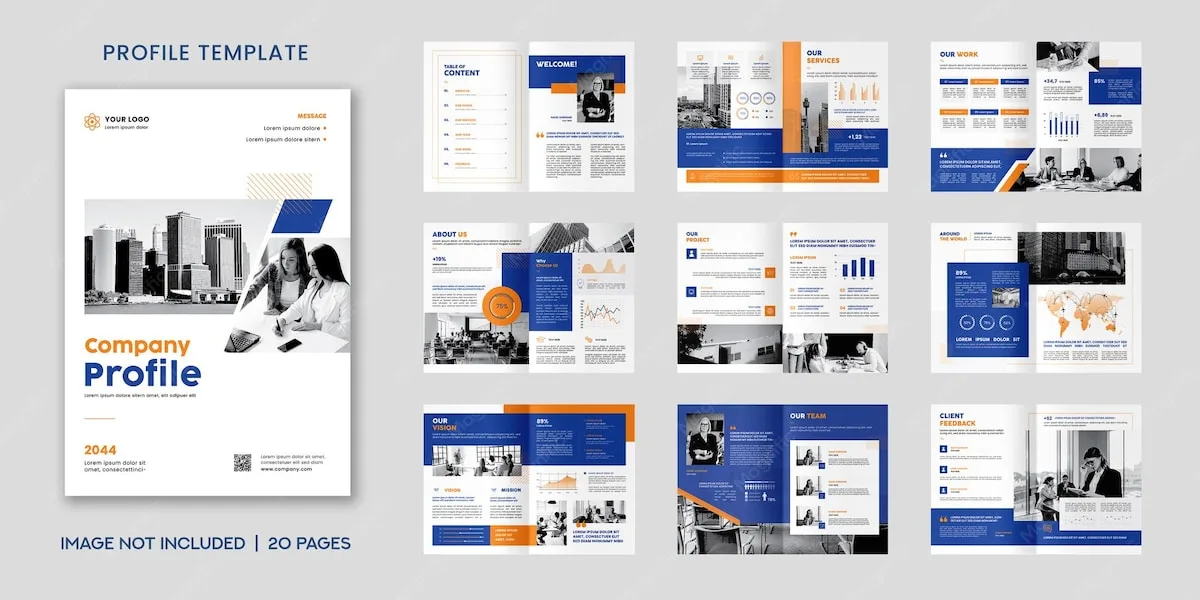 Company Profile Brochure Template Design