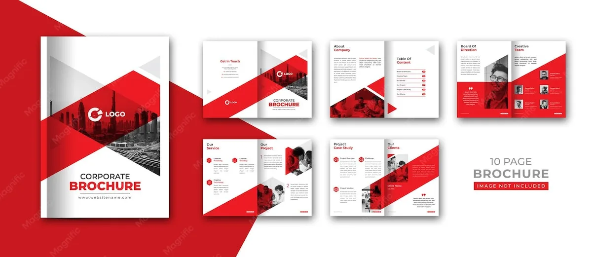 Corporate company profile brochure template design