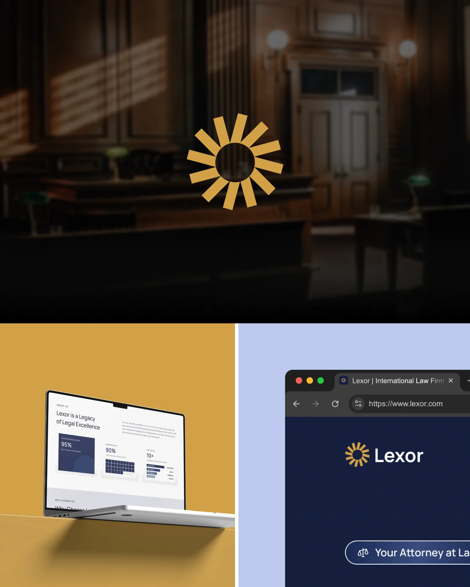 Apex Legal Partners — Law firm website — product packaging design view 5