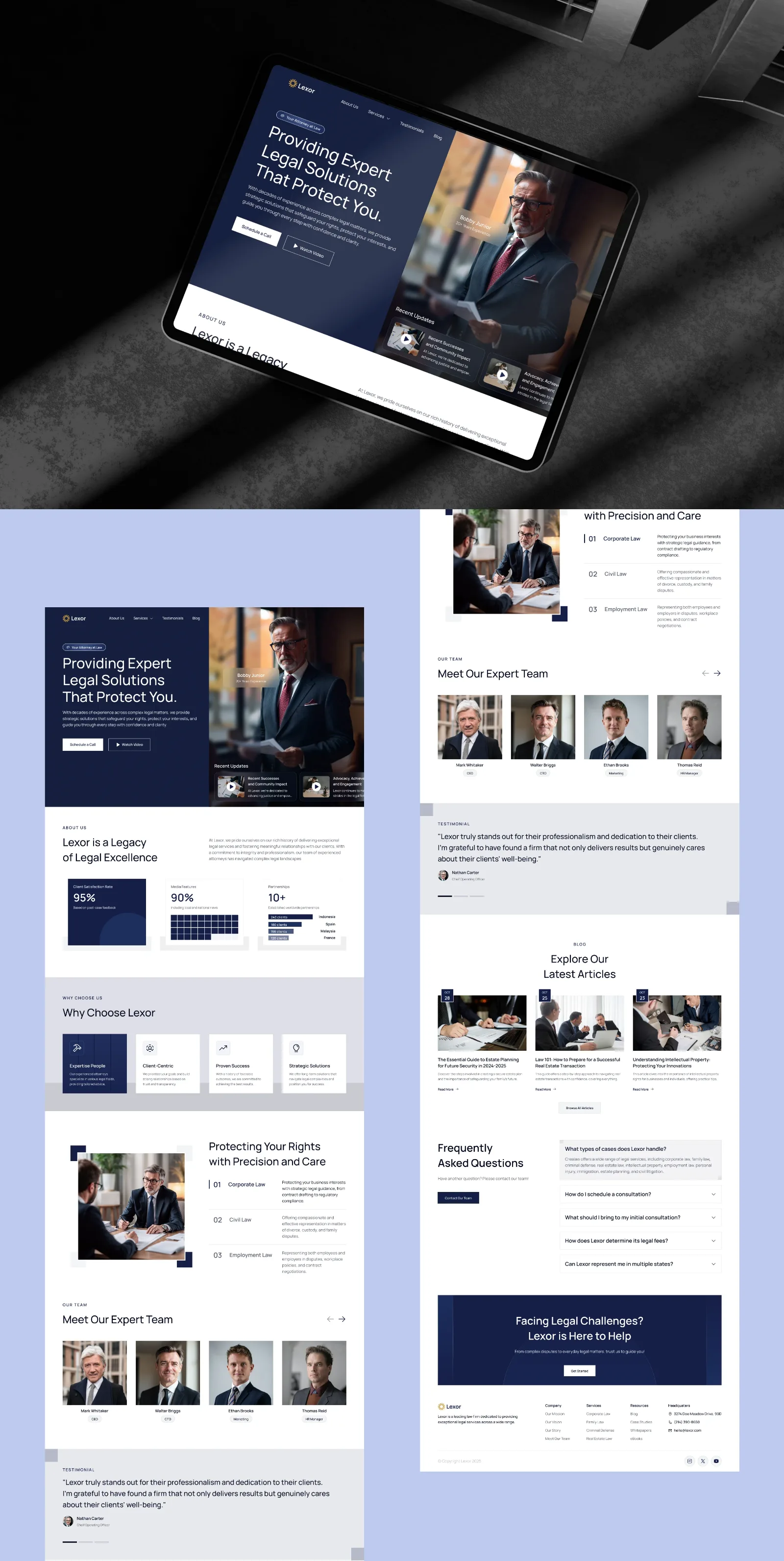 Apex Legal Partners — Law firm website — product packaging design view 6