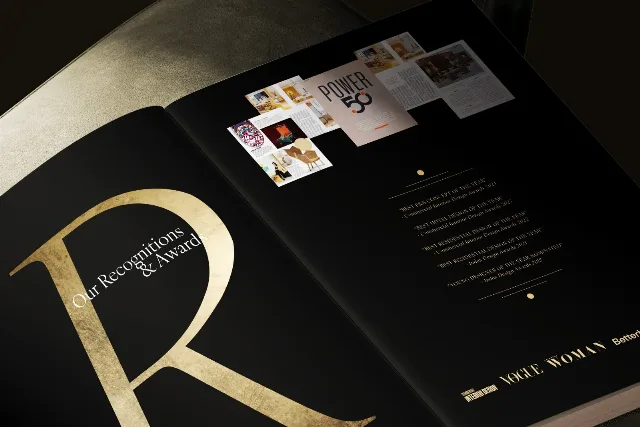 Aurum Atelier Interiors — Company profile design — Interior Design company profile design India