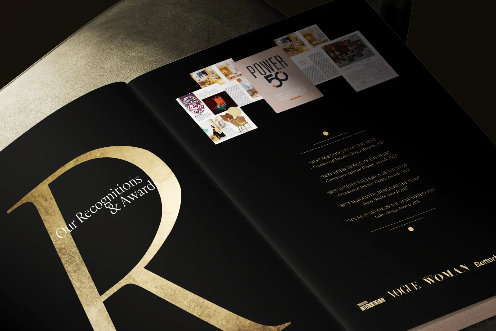 Aurum Atelier Interiors — Company profile design