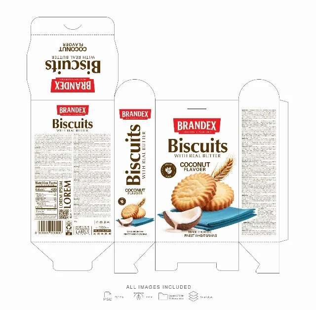 BakeHouse — Cookies wrapper &amp; box design — FMCG company profile design
