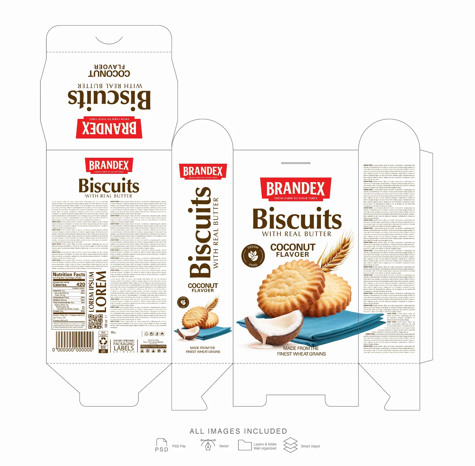 BakeHouse — Cookies wrapper & box design