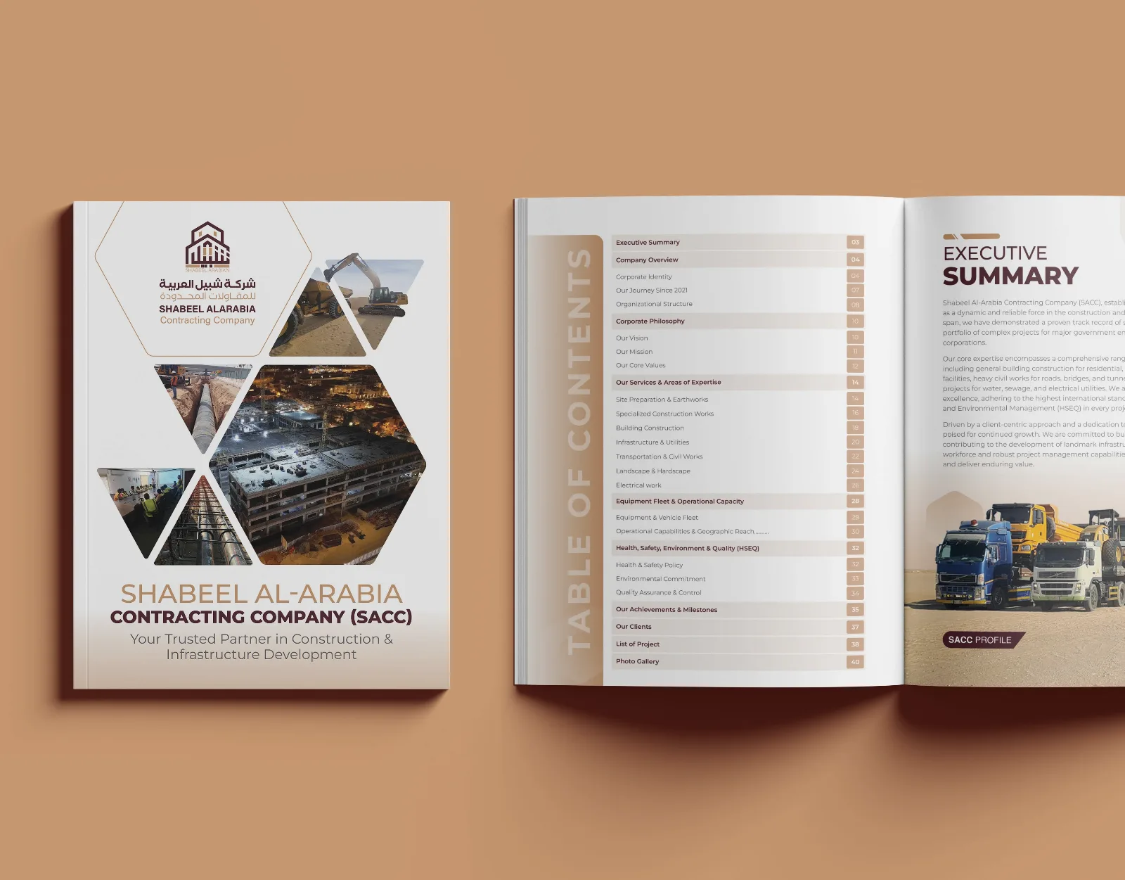 BuildCraft Infra — Company profile design