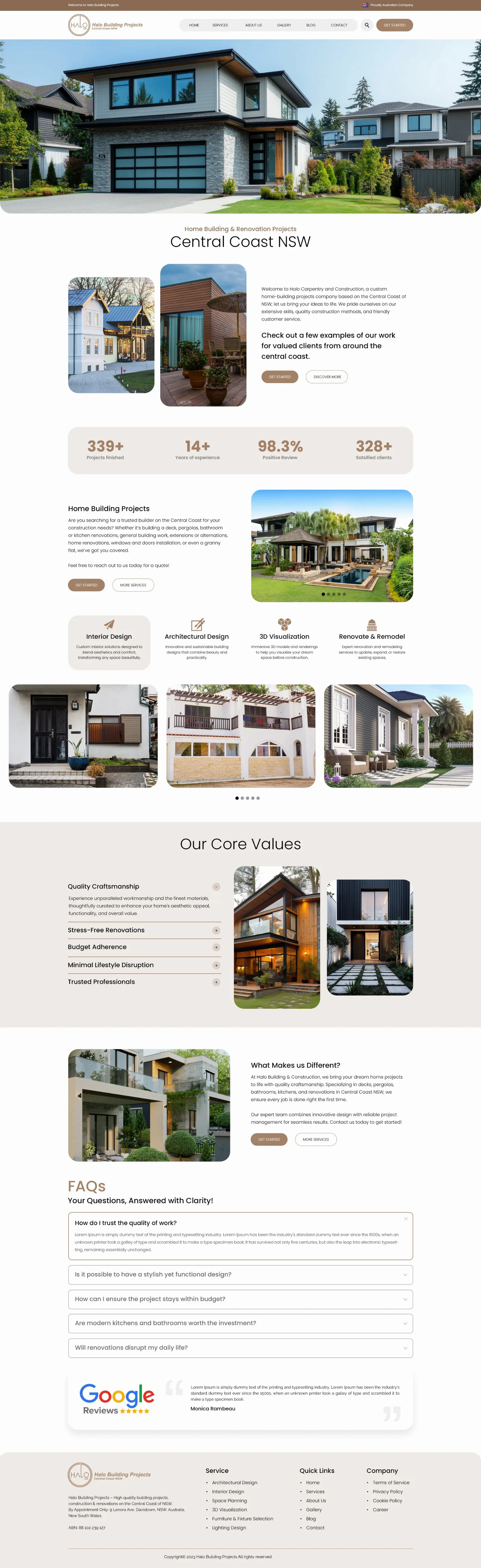 BuildCraft Infrastructure — Construction company website