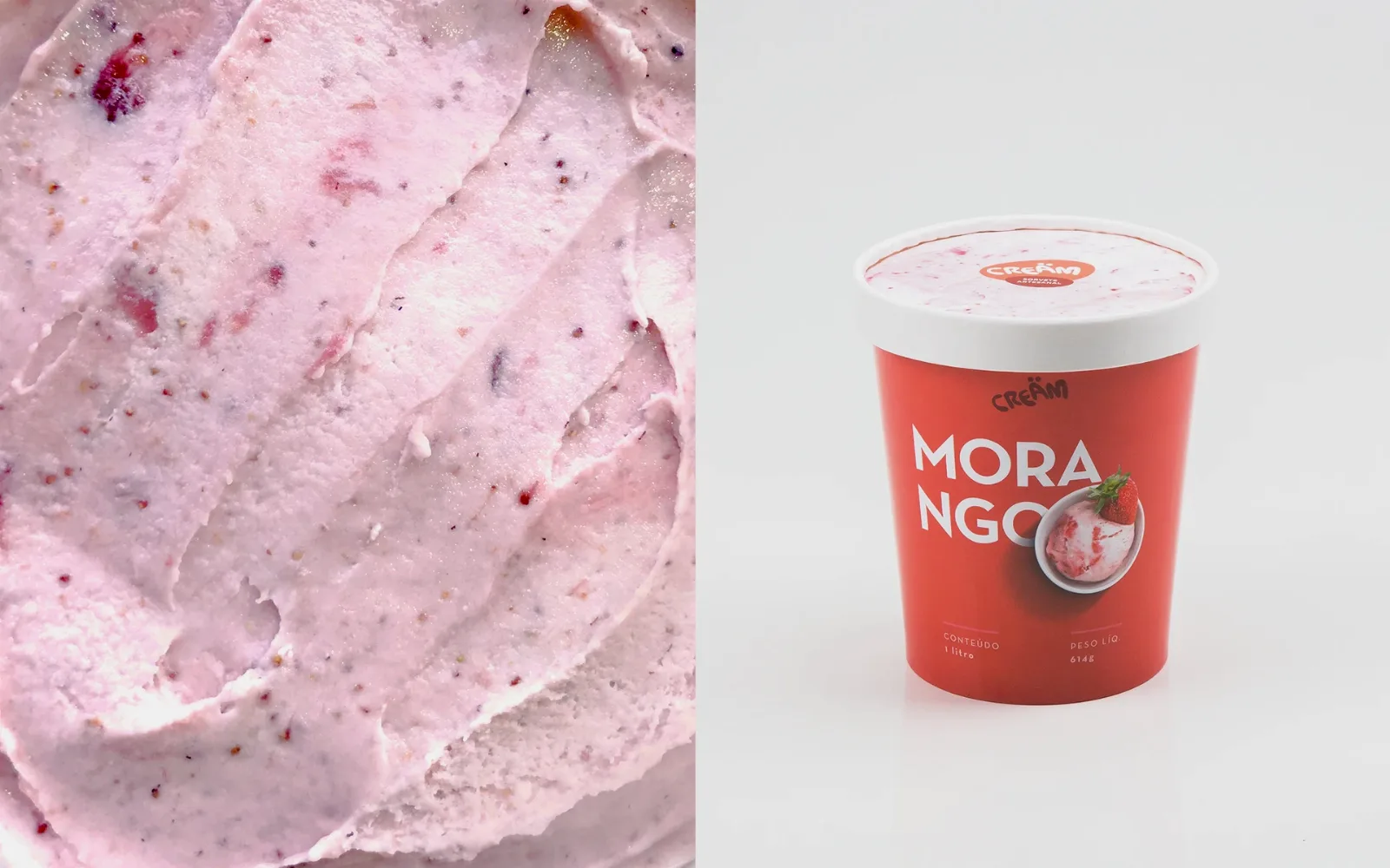 FrostBite — Ice cream & shrikhand tub design — product packaging design view 3