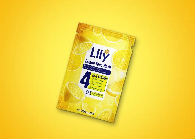 GlowLeaf — Facewash tube &amp; carton design — FMCG company profile design