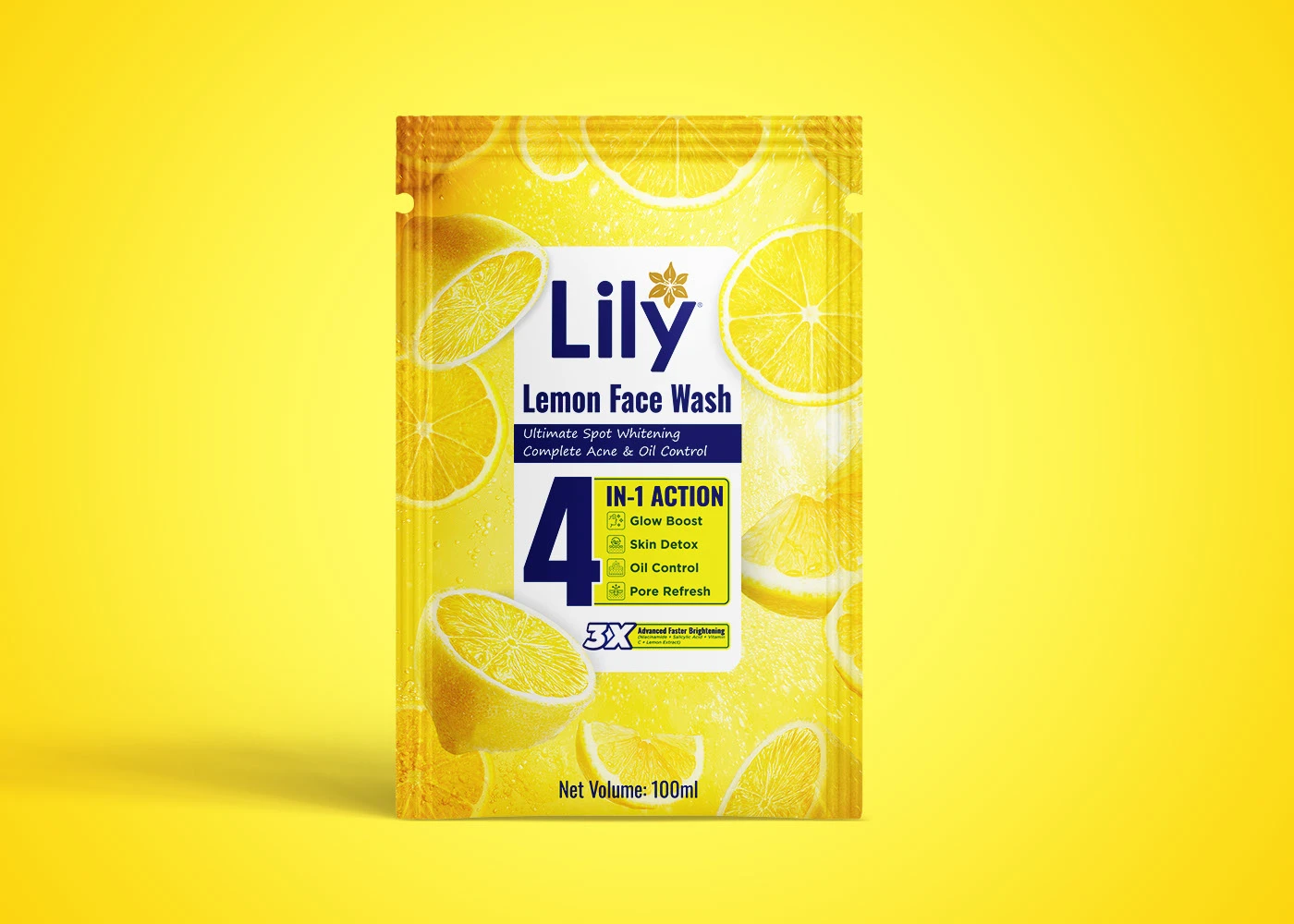GlowLeaf — Facewash tube & carton design — product packaging design view 7