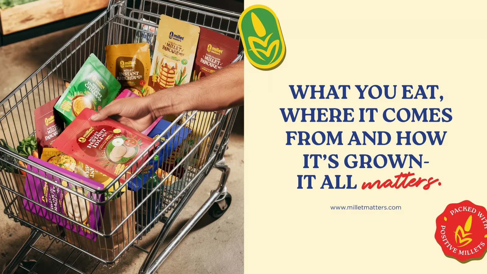 HarvestPulse — Millet snack packaging design — product packaging design view 4