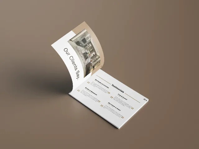NestMod Interiors — Company profile design — Interior Design company profile design India