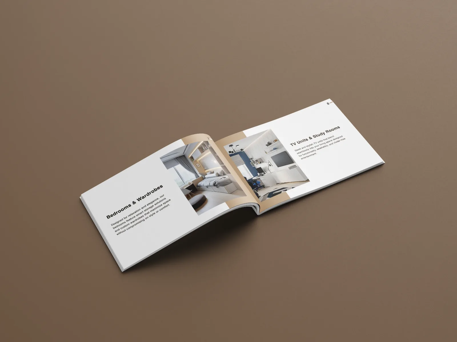 NestMod Interiors — Company profile design — product packaging design view 2
