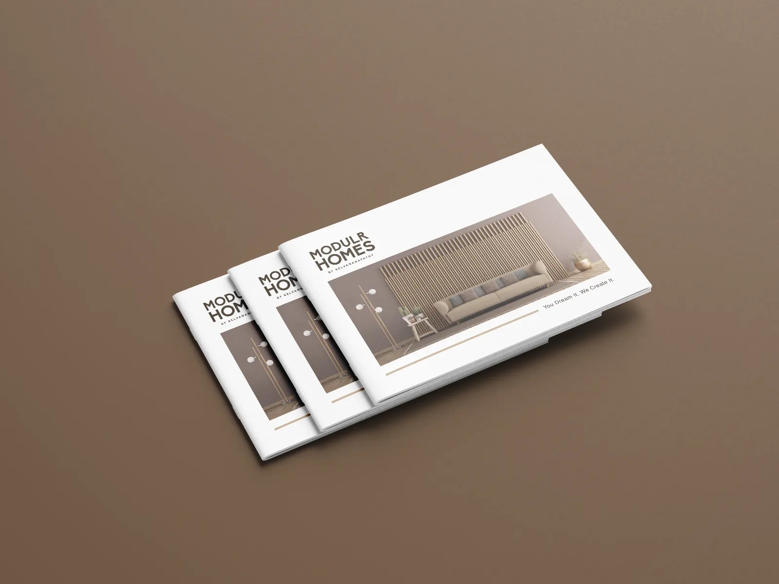 NestMod Interiors — Company profile design — product packaging design view 6