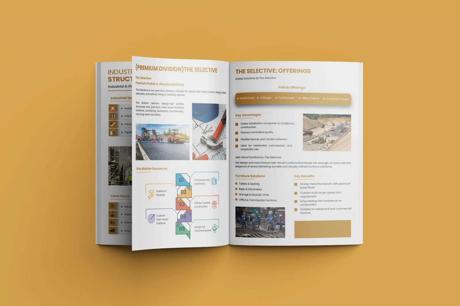 NorthLine Construction — Company profile design — product packaging design view 2