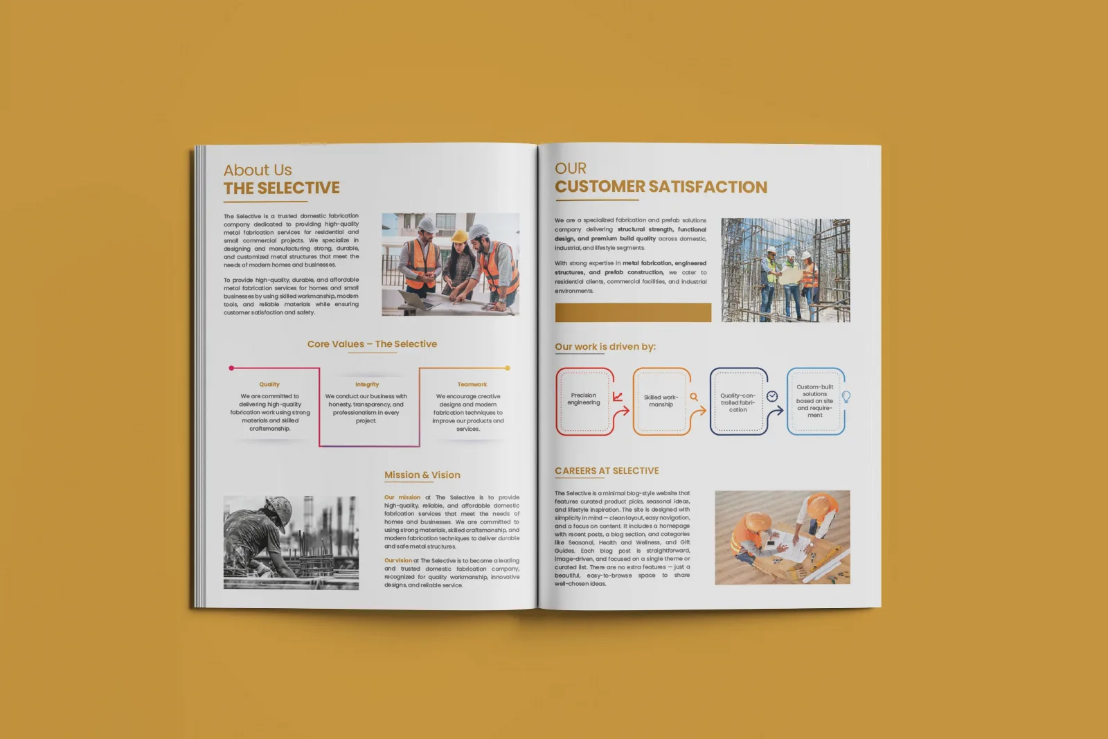 NorthLine Construction — Company profile design — product packaging design view 6