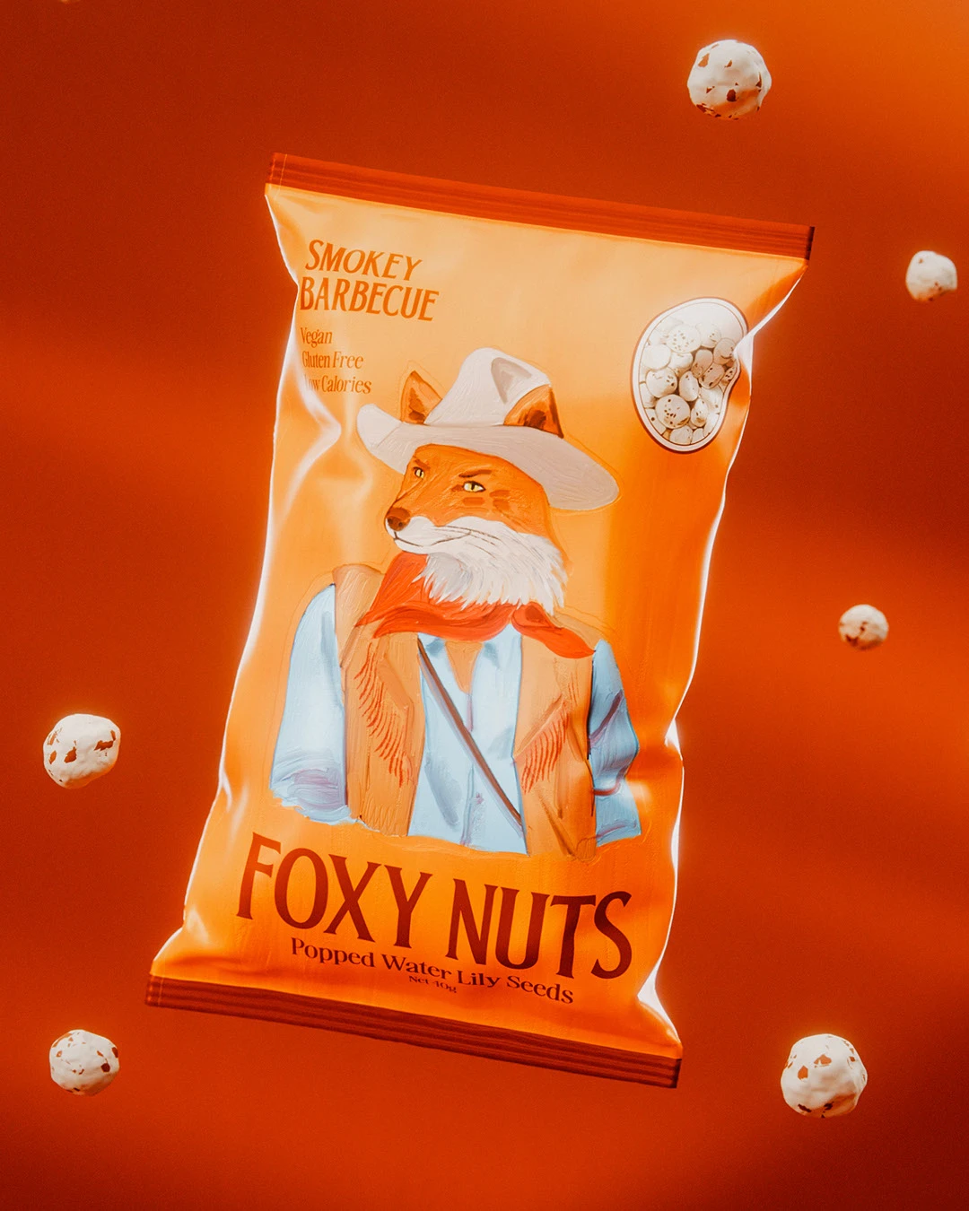 PoppedGold — Makhana box packaging design — product packaging design view 2