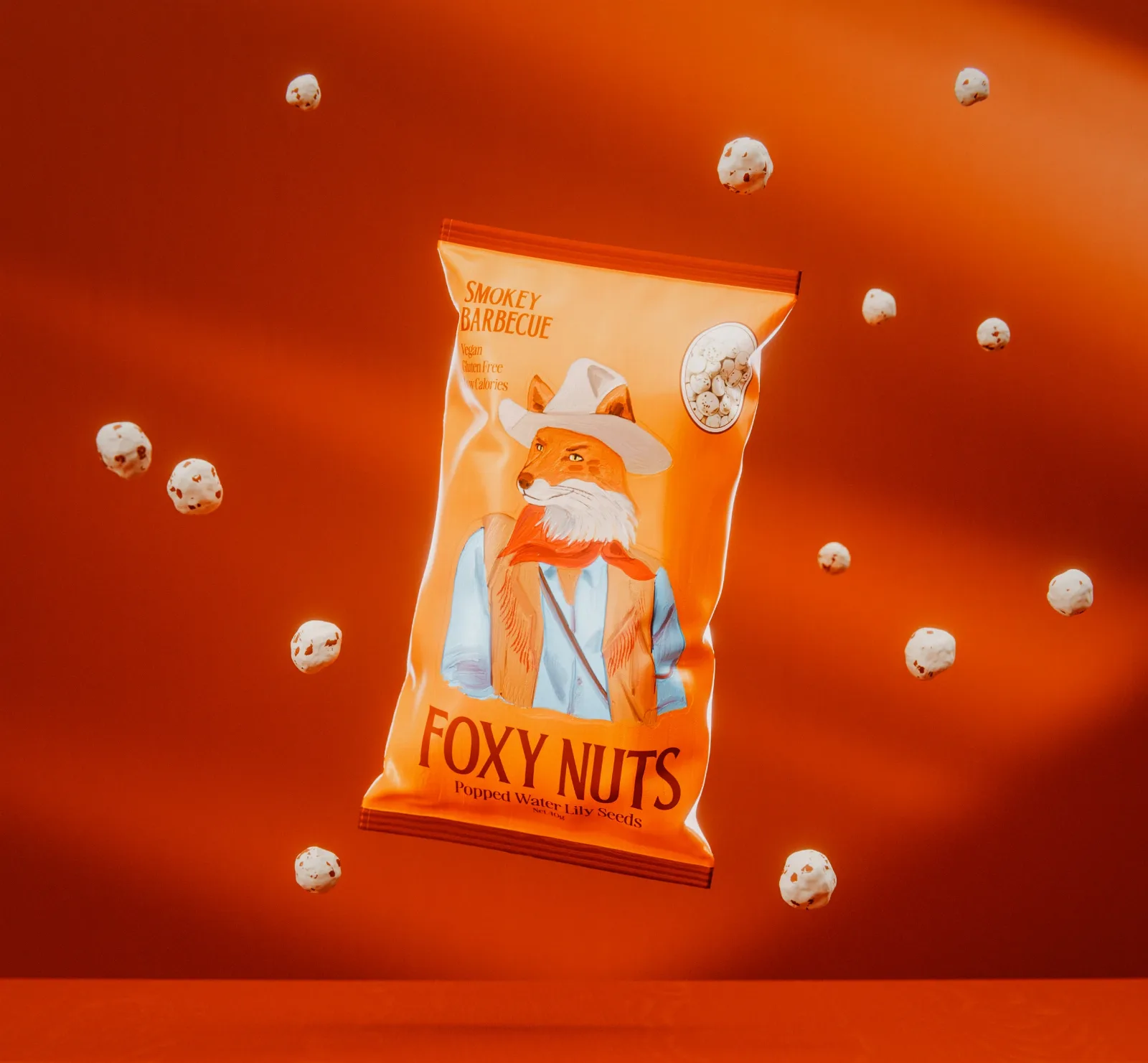 PoppedGold — Makhana box packaging design — product packaging design view 5