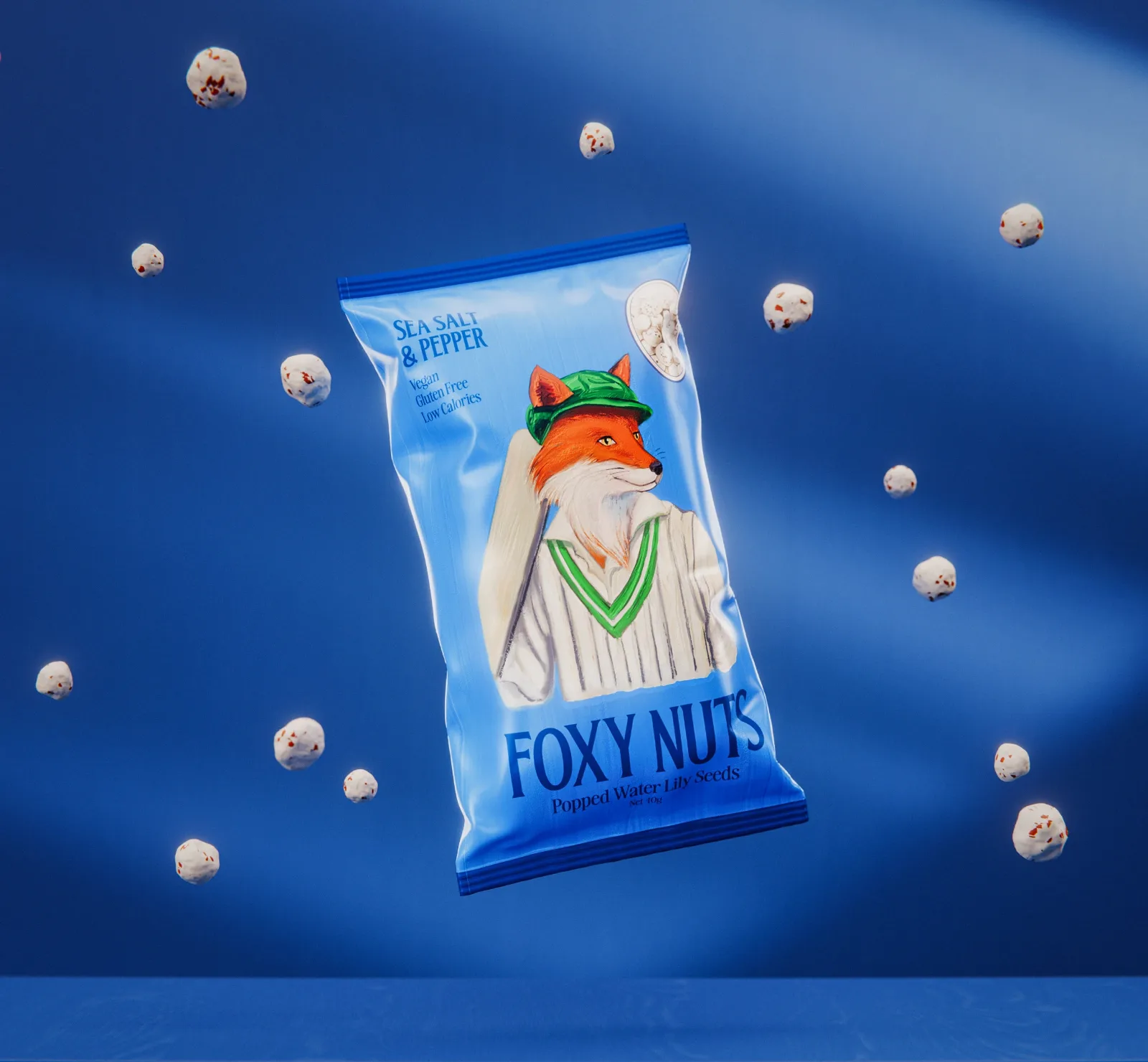PoppedGold — Makhana box packaging design — product packaging design view 8