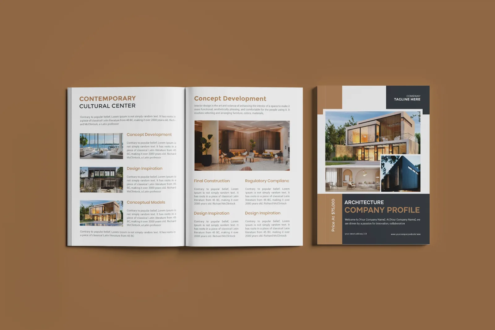 Skyline Estates — Company profile design — product packaging design view 3