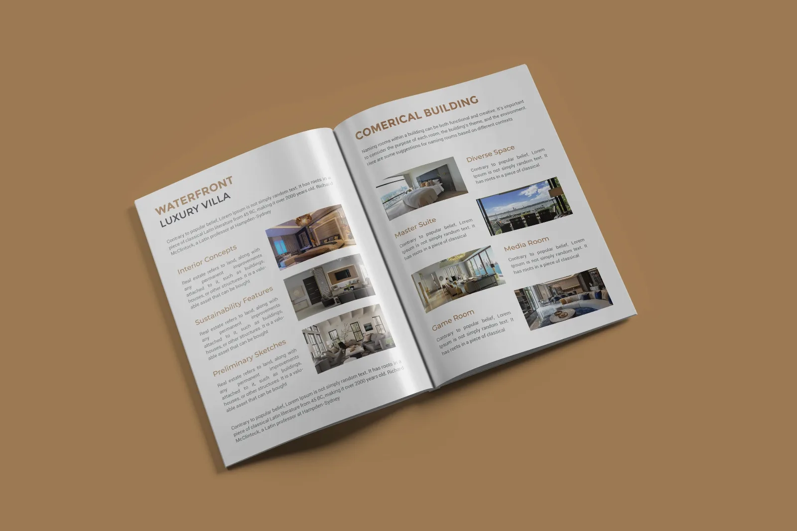 Skyline Estates — Company profile design — product packaging design view 4