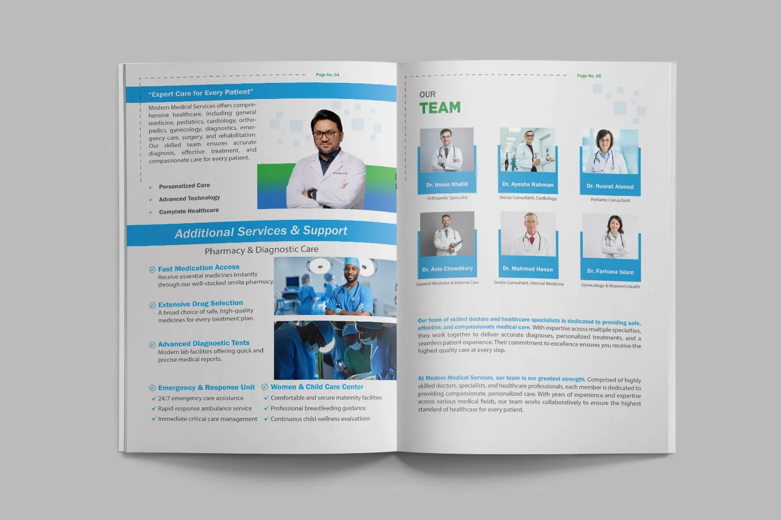 SmileCraft Dental — Company profile design