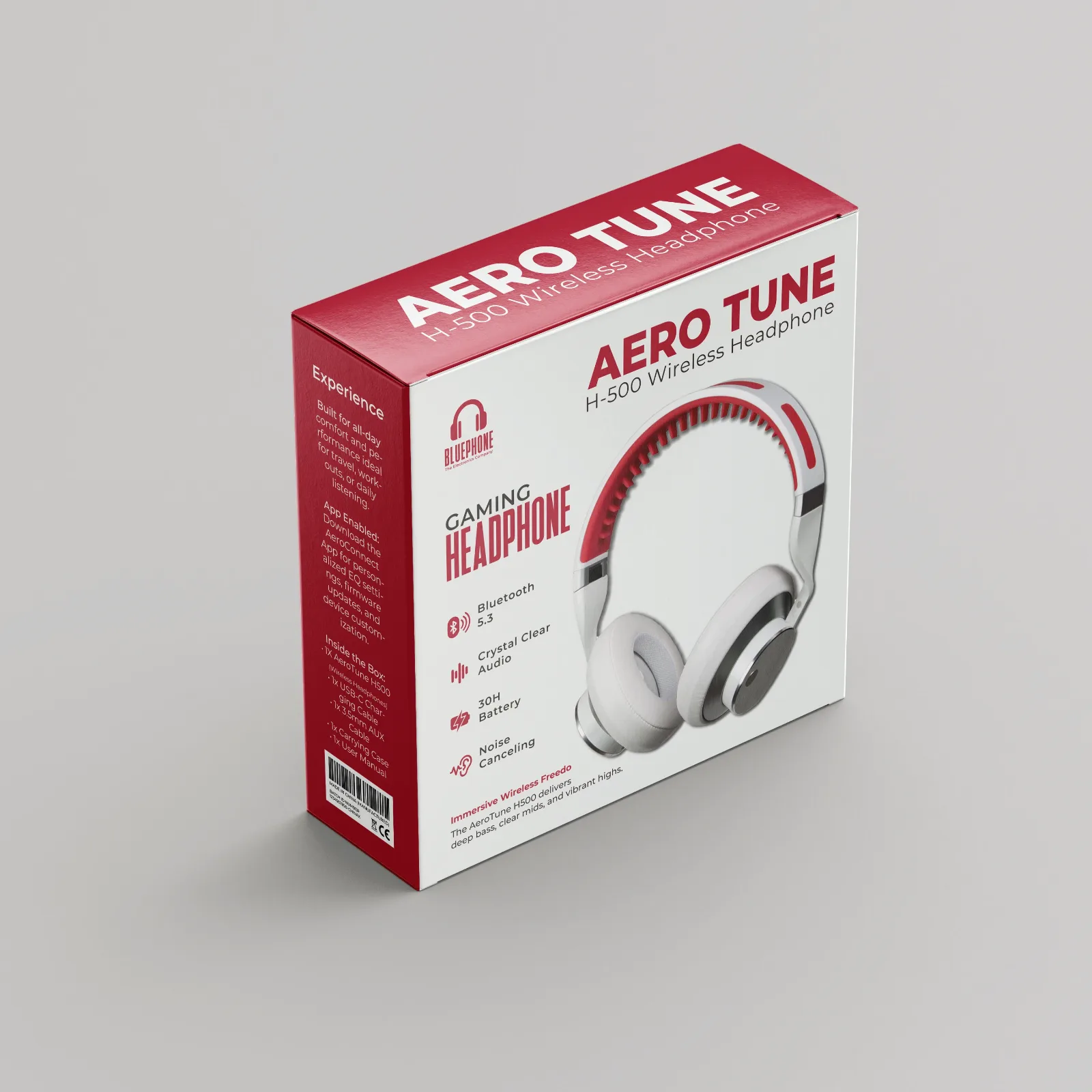 SonicFold &mdash; Headphones retail box design &mdash; product packaging design view 3